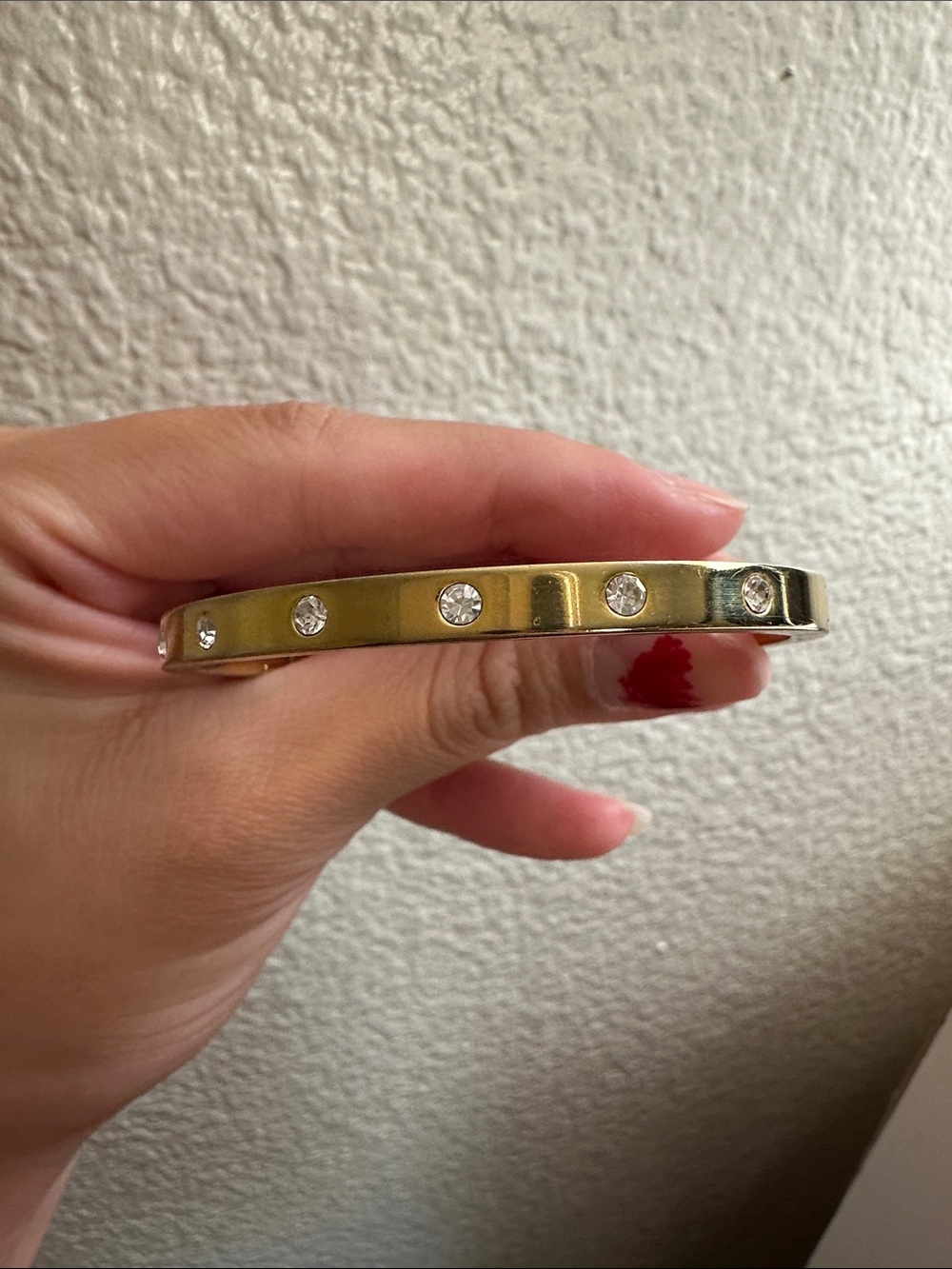 Kate Spade Bezel-Set Polished Bangle Bracelet